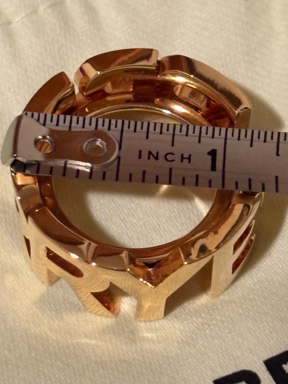 Burberry Scarf Ring in Golden Brass - Picture 10 of 10